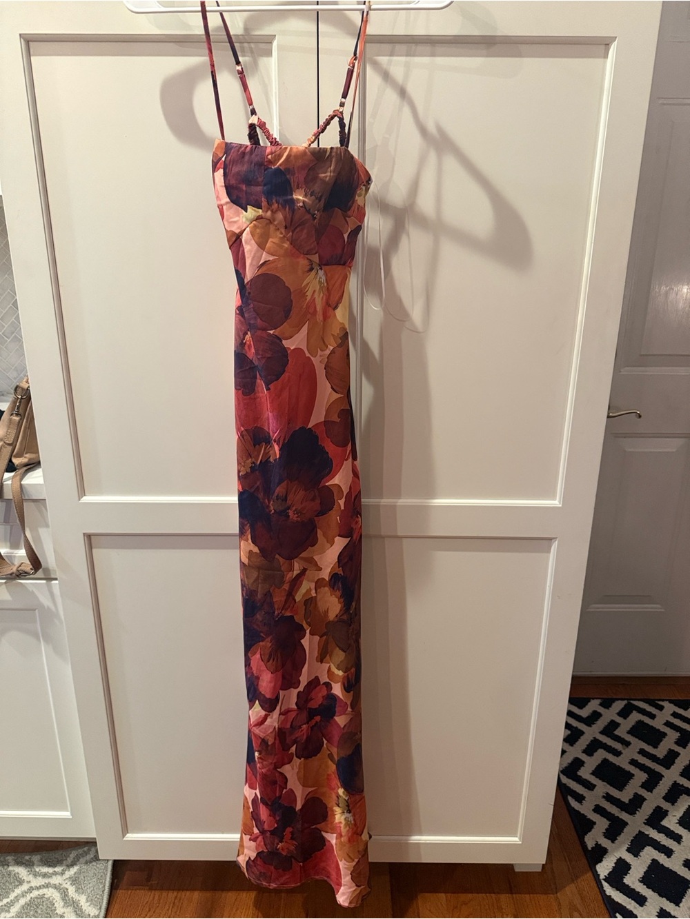 Hello Molly Floral slow motionSlip Maxi Dress Homecoming/ wedding guest size 4